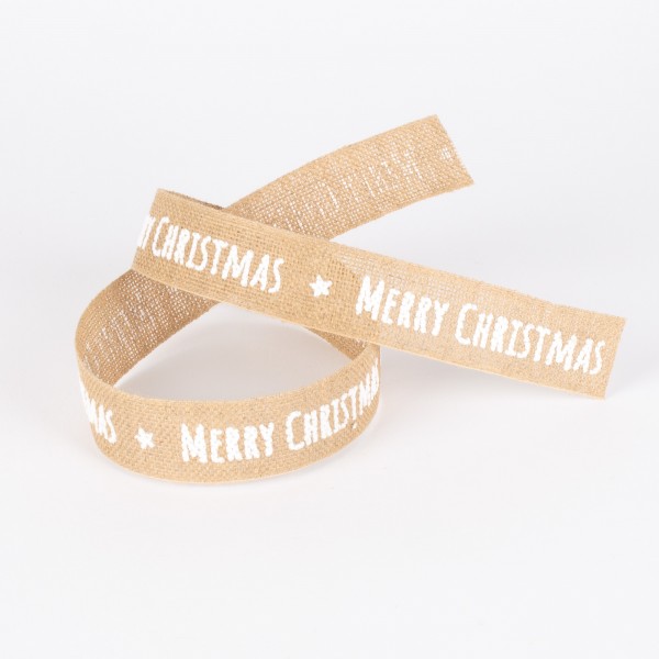 WEIHNACHTSSEGEN 25, linen ribbon