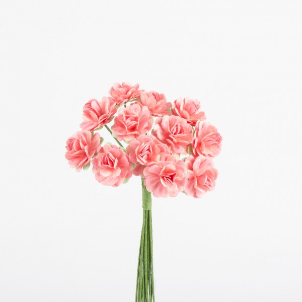 Papier Blütchen 16mm, 12 Stück/Bund