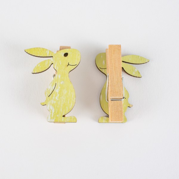 Wooden easter bunny clamp 39mm