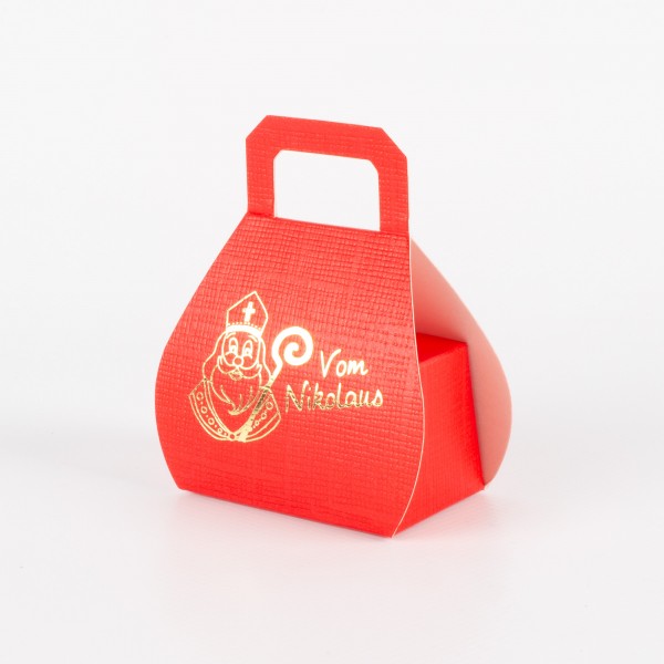 VOM NIKOLAUS, little pocket embossing gold
