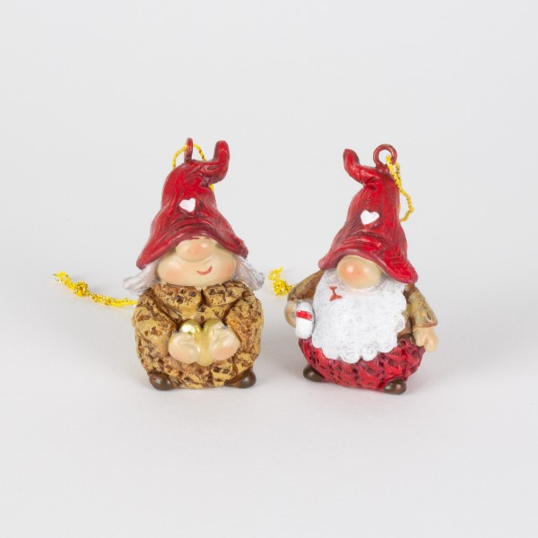 Poly Christmas gnome 45mm to hang