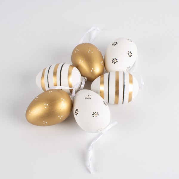 Plastic Egg 60mm for hanging, assorted