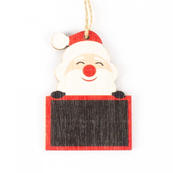 Wooden Santa Claus to hang 70mm