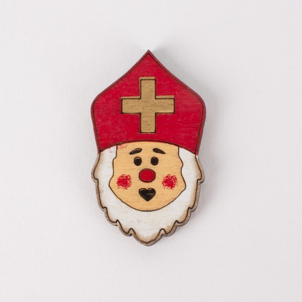 Wooden Father Christmas head 60mm