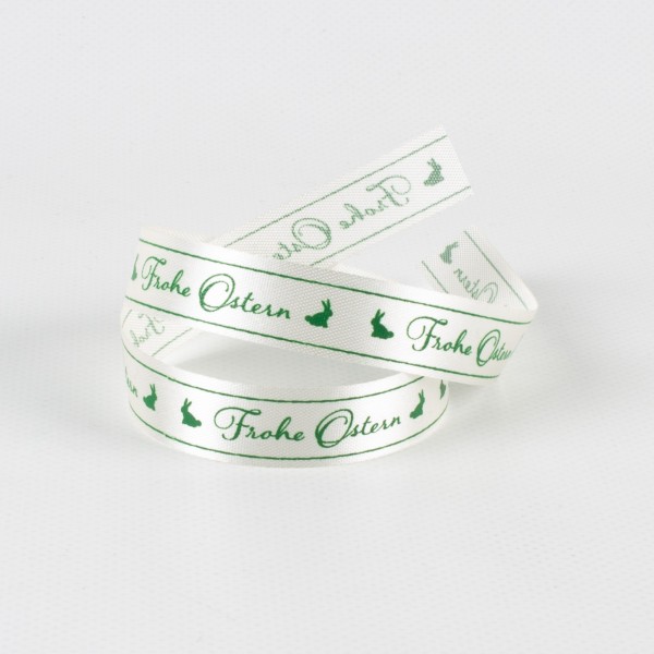FROHE OSTERN 15, single satin ribbon