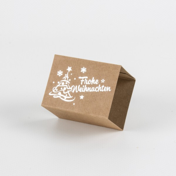 FROHE WEIHNACHTEN 55, banderole embossing silver