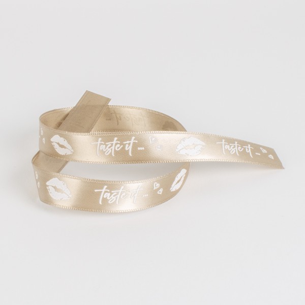 TASTE IT satin ribbon