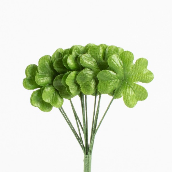 Cloverleaf on wire 30mm, 12 pieces/bunch