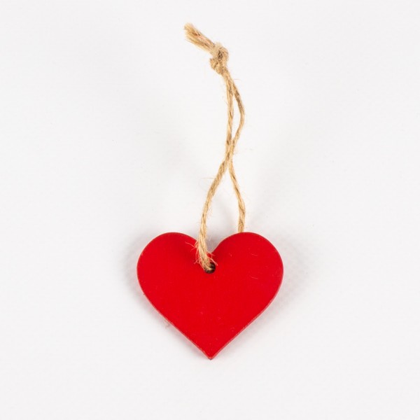 Wooden heart for hanging 35mm