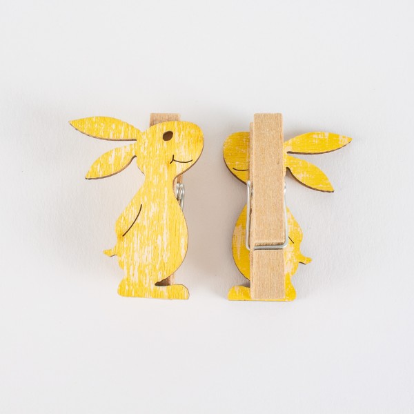 Wooden easter bunny clamp 39mm