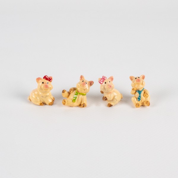 Poly piggy 20mm, 4 assorted