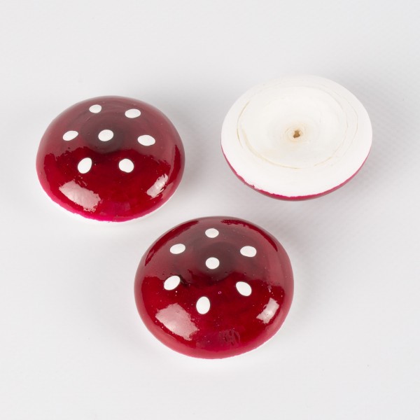 Flat fly agaric head 42mm