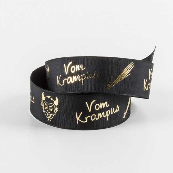 VOM KRAMPUS 25, taffeta ribbon
