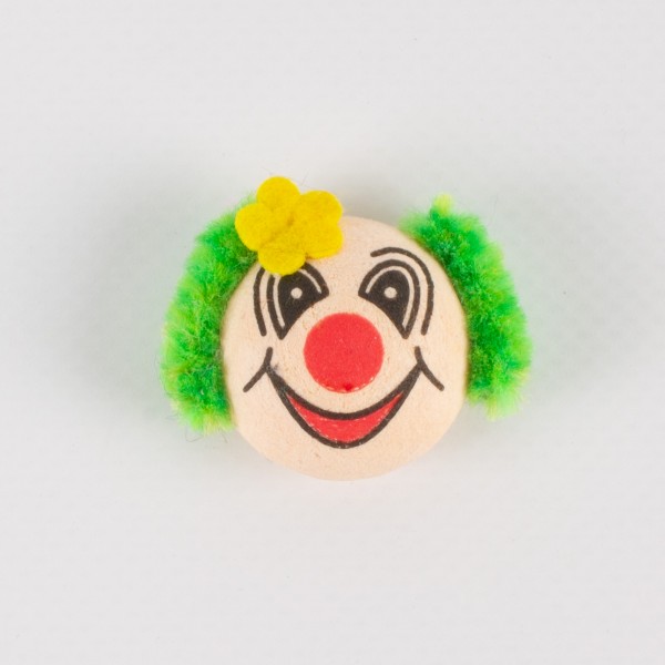 Clown flach 27mm mit Blume