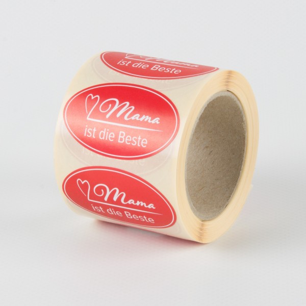MAMA 4326 oval, Etiketten we/ro