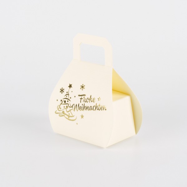 FROHE WEIHNACHTEN, little pocket embossing gold