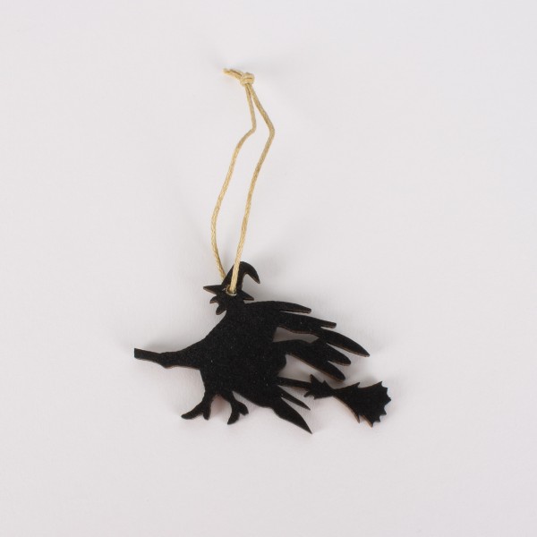 Wooden witch 65mm for hanging