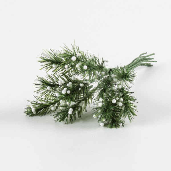 Fir with flakes 30mm, 12 pieces/bunch