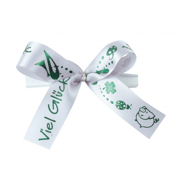 VIEL GLÜCK bow white clip