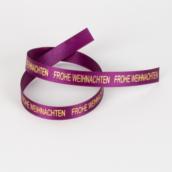 WEIHNACHTSGRÜSSE satin ribbon