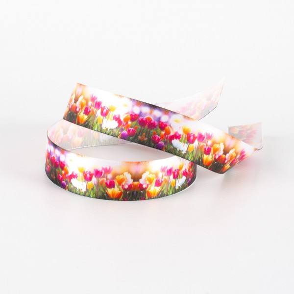 SPRING FLOWERS 23, Satinband