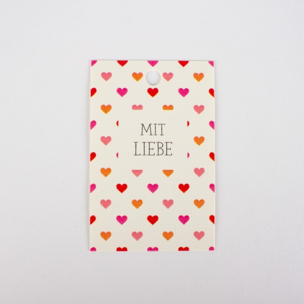 Papier Hänger MIT LIEBE 85mm