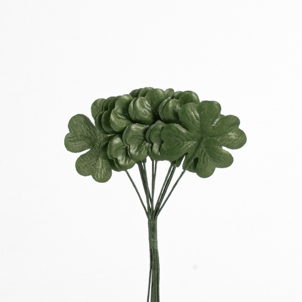Cloverleaf on wire 25mm, 12 pieces/bunch