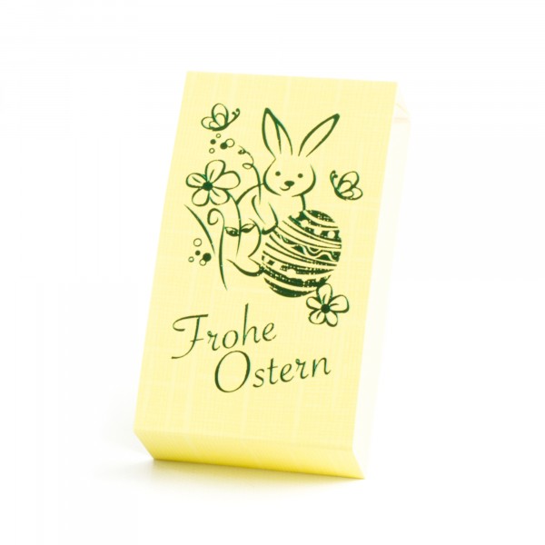 FROHE OSTERN 70, banderole embossing green