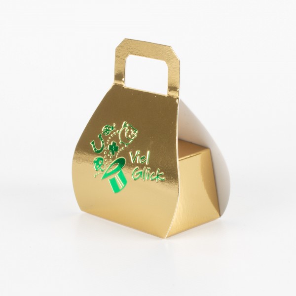 VIEL GLÜCK, little pocket embossing green