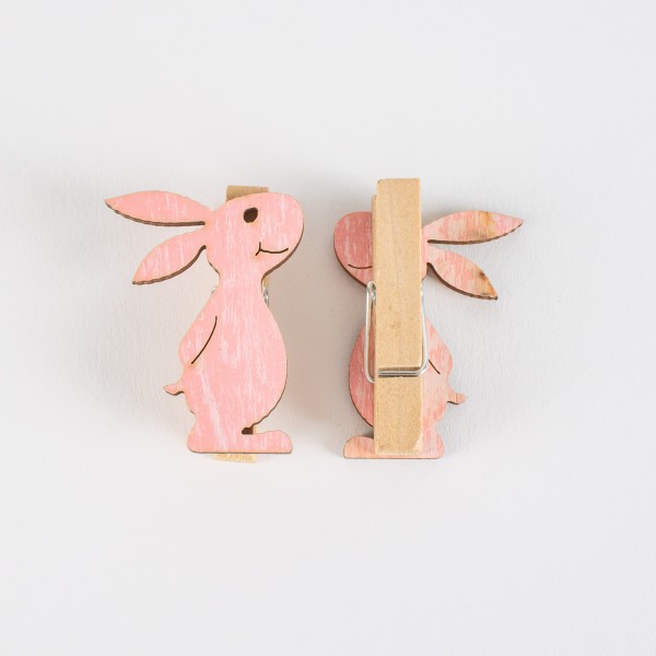 Holz Osterhase Klammer 39mm