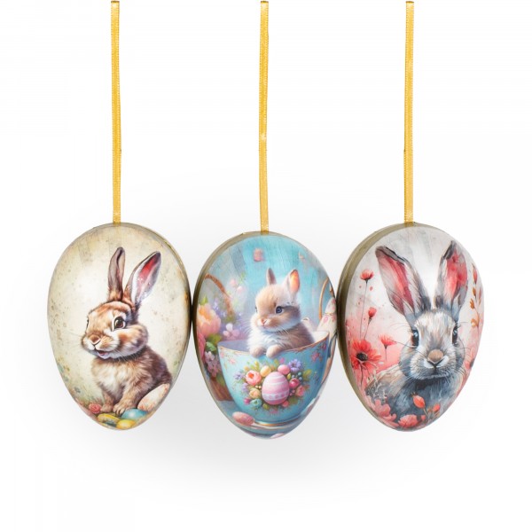 Pappei HÄSCHEN 90mm zum Hängen, sortiert