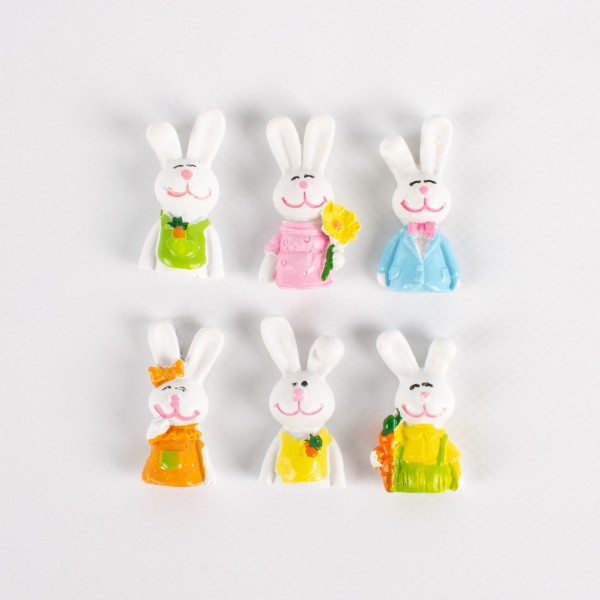Poly Bunny 35mm assorted with glue dot