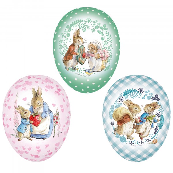 cardboard egg PETER RABBIT & FRIENDS 120mm sorted