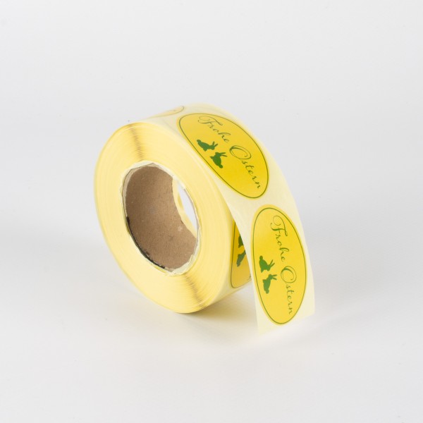 FROHE OSTERN 4627 oval, Etiketten