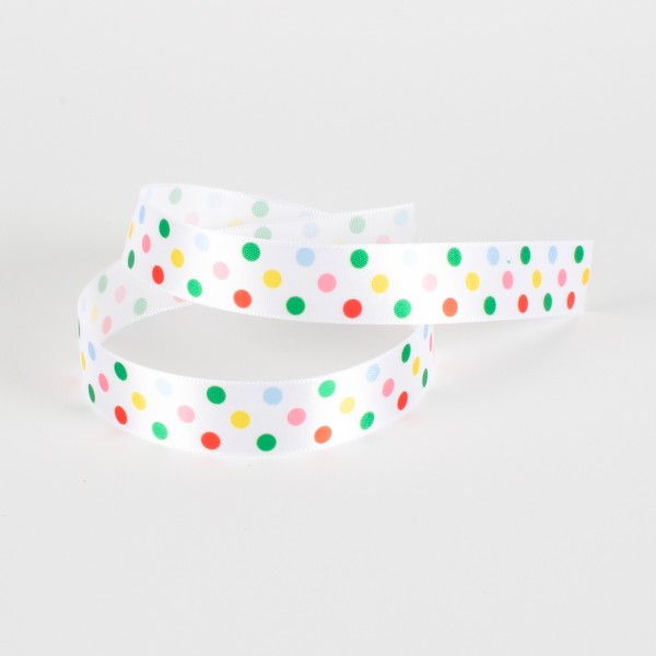 HAPPY BIRTHDAY DOTS 20, Satinband