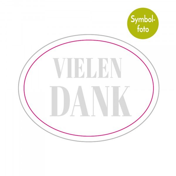 VIELEN DANK 3526 oval, Etiketten