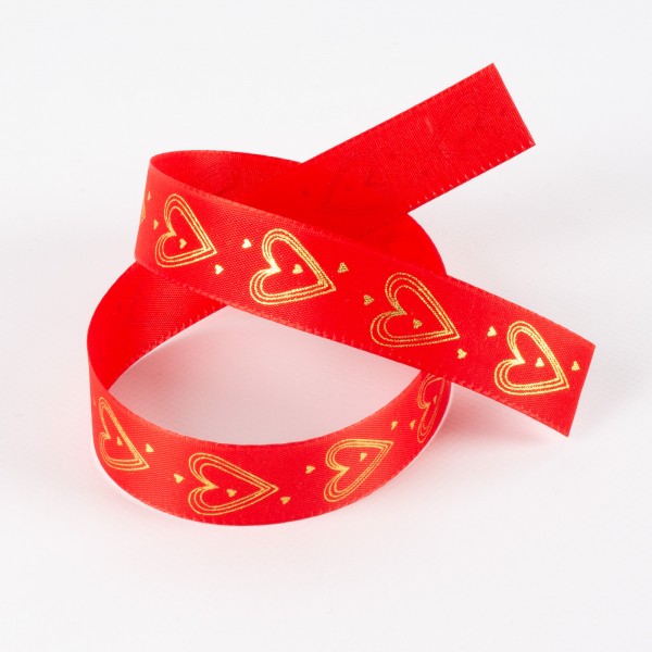 MESSAGE OF LOVE taffeta ribbon
