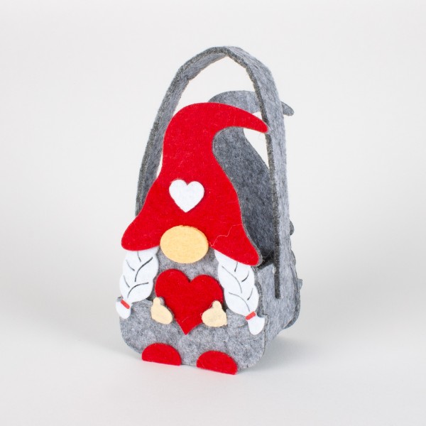 Felt bag Christmas gnome 120mm