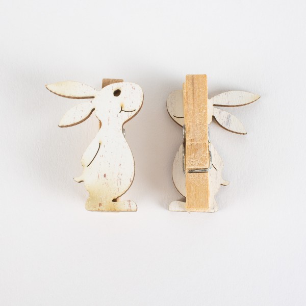 Wooden easter bunny clamp 39mm