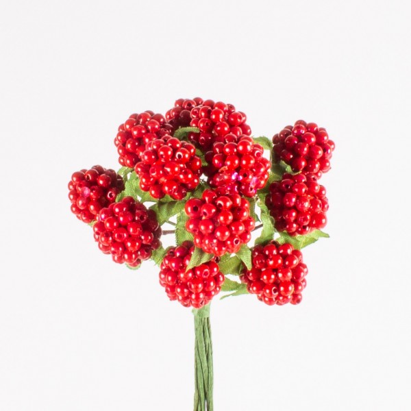 Blackberry 14mm on wire, 12 pieces/bunch