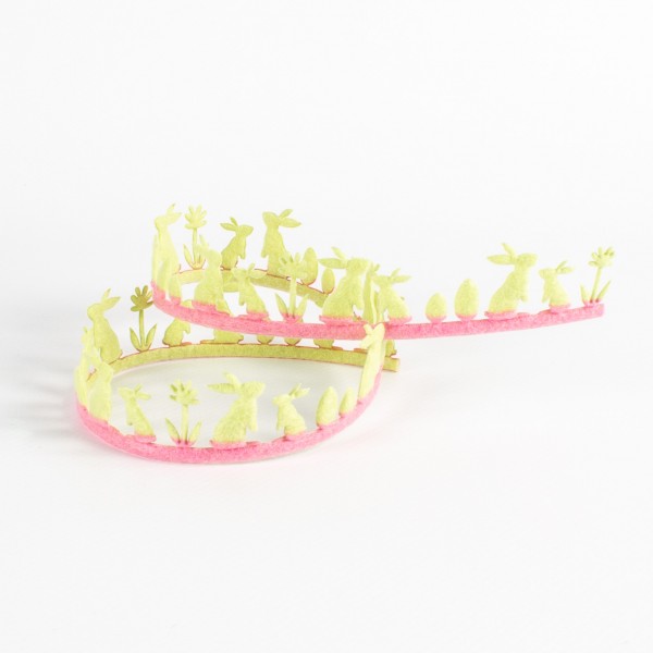 HASENZEIT 25, felt ribbon