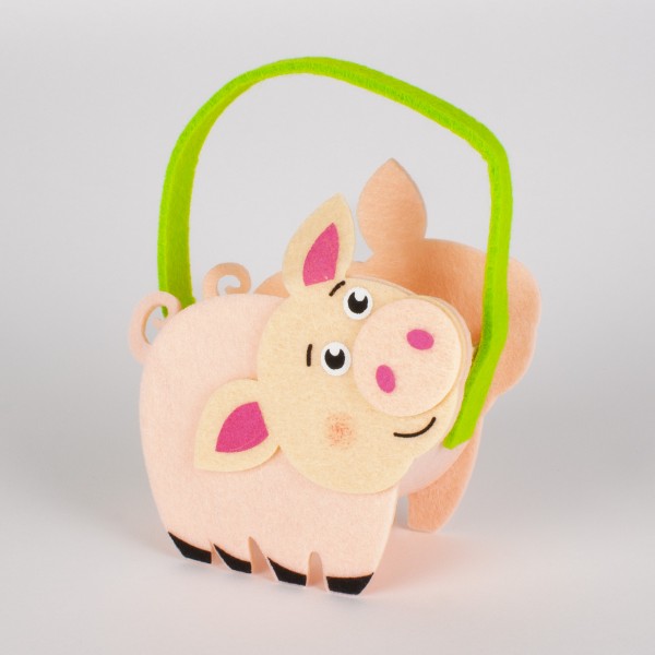 Filz Tasche Schwein 125mm