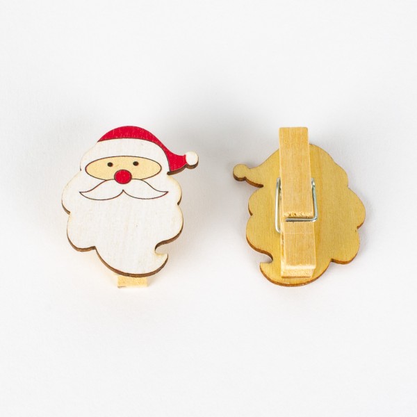 Holz Weihnachtsmann Klammer 38mm